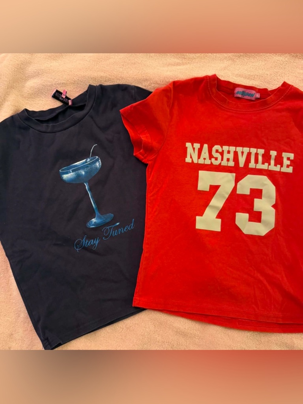 Edikted Red 'Nashville 73' Kids Graphic Tee